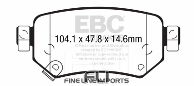 EBC DP22287 Greenstuff Remblokken