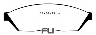 EBC DP2374 Greenstuff Remblokken