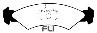 EBC DP2512 Greenstuff Remblokken