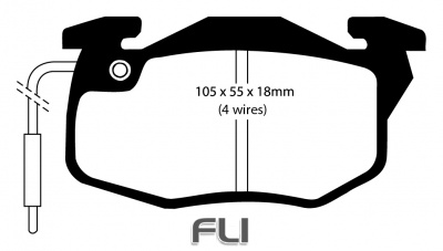 EBC DP2545_4 Greenstuff Remblokken