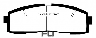 EBC DP2608_2 Greenstuff Remblokken