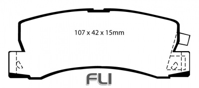 EBC DP2628 Greenstuff Remblokken