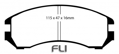 EBC DP2665 Greenstuff Remblokken
