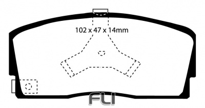 EBC DP2765 Greenstuff Remblokken