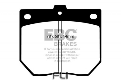 EBC DP287 standaard Remblokken