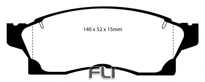 EBC DP2936 Greenstuff Remblokken