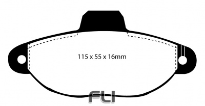 EBC DP2945_2 Greenstuff Remblokken