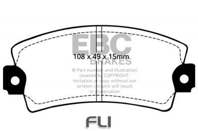 EBC DP317 standaard Remblokken