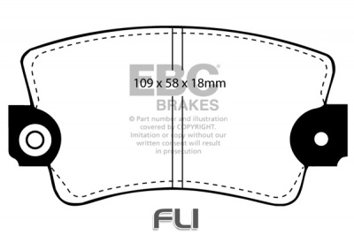 EBC DP324 standaard Remblokken