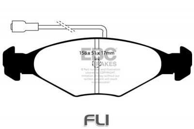 EBC DP384 standaard Remblokken