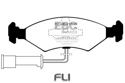 EBC DP389 standaard Remblokken