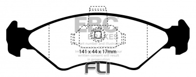 EBC DP41050 Yellowstuff Remblokken