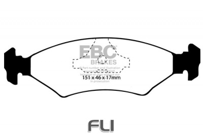 EBC DP415 standaard Remblokken