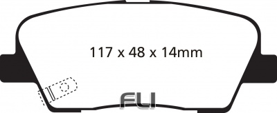 EBC DP41806 Yellowstuff Remblokken