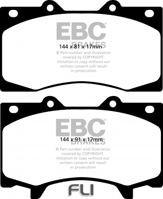 EBC DP42125 Yellowstuff Remblokken