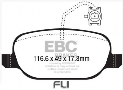 EBC DP42236 Yellowstuff Remblokken