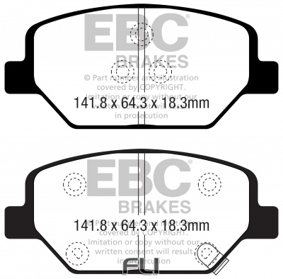 EBC DP42351 Yellowstuff Remblokken