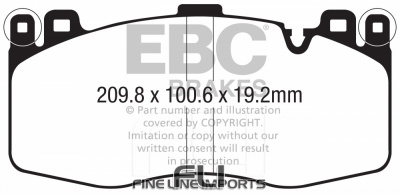 EBC DP42370 YELLOWSTUFF REMBLOKKEN