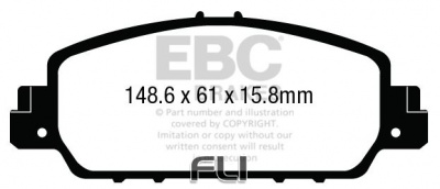 EBC DP43014 Yellowstuff Remblokken