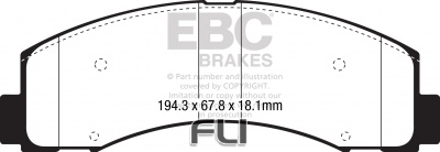 EBC DP43088 Yellowstuff Remblokken