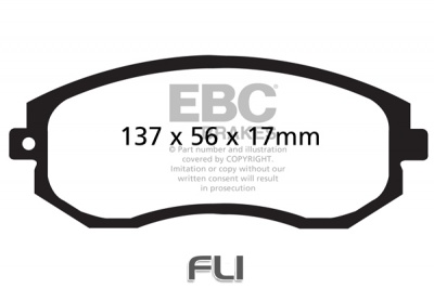 EBC DP51884 BLUESTUFF REMBLOKKEN