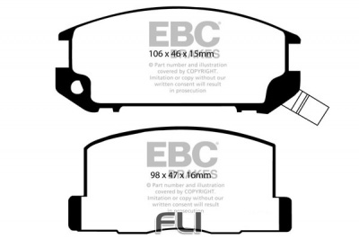 EBC DP602 standaard Remblokken