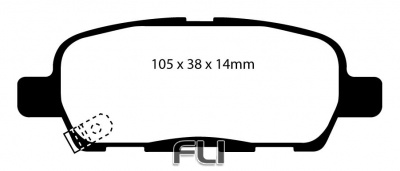 EBC DP61666 Greenstuff 4x4 Remblokken