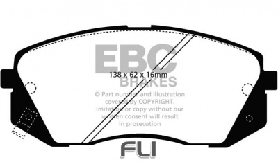 EBC DP61809 Greenstuff 4x4 Remblokken