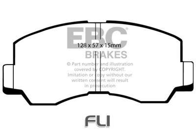 EBC DP667 standaard Remblokken