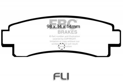 EBC DP682 standaard Remblokken