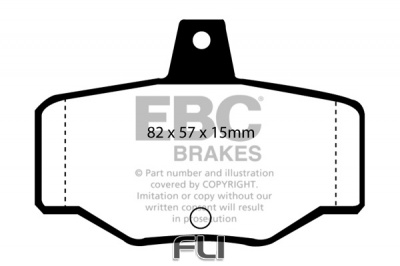 EBC DP834 standaard Remblokken