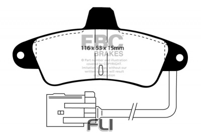 EBC DP965 standaard Remblokken
