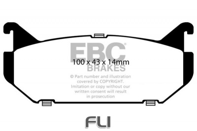 EBC DP972 standaard Remblokken