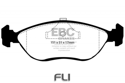 EBC DP989 standaard Remblokken