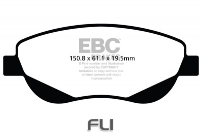 EBC DPX2026 standaard Remblokken