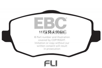 EBC DPX2043 standaard Remblokken