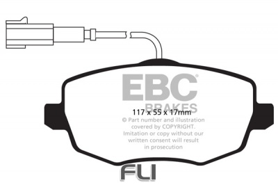 EBC DPX2044 standaard Remblokken