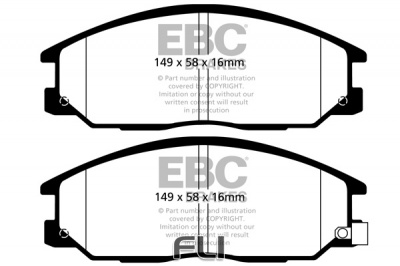 EBC DPX2049 standaard Remblokken