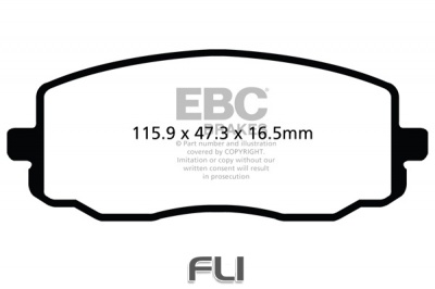 EBC DPX2050 standaard Remblokken