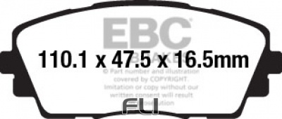 EBC DPX2163 standaard Remblokken