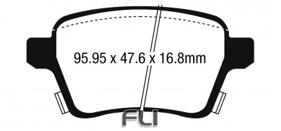 EBC DPX2250 Standaard Remblokken