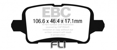 EBC DPX2268 Standaard Remblokken