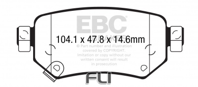 EBC DPX2287 Standaard Remblokken