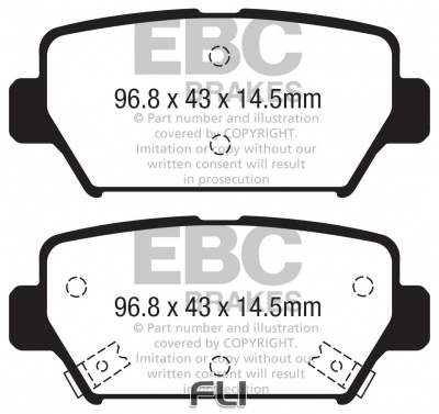 EBC DPX2369 Standaard Remblokken