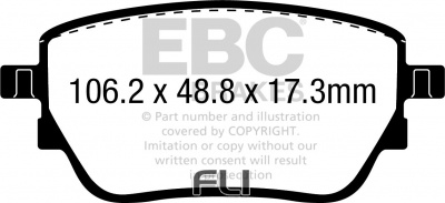EBC DPX2389 standaard Remblokken