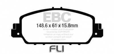 EBC DPX3014 Standaard Remblokken