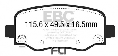 EBC DPX3031 Standaard Remblokken