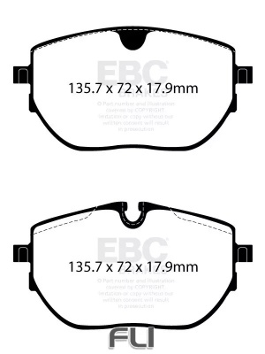 EBC Yellowstuff Remblokken DP42433