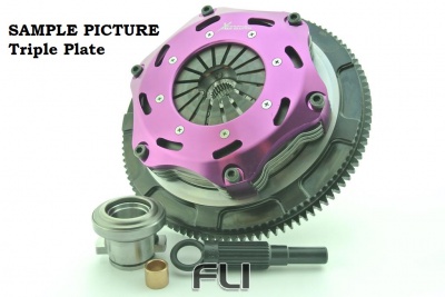 KMI18525-3E Xtreme Performance - 184mm Rigid Ceramic Triple Plate Clutch Kit Incl Flywheel