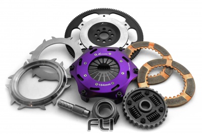 KNI18525-2B Xtreme Performance - 184mm Sprung Ceramic Twin Plate Clutch Kit Incl Flywheel - NISSAN
